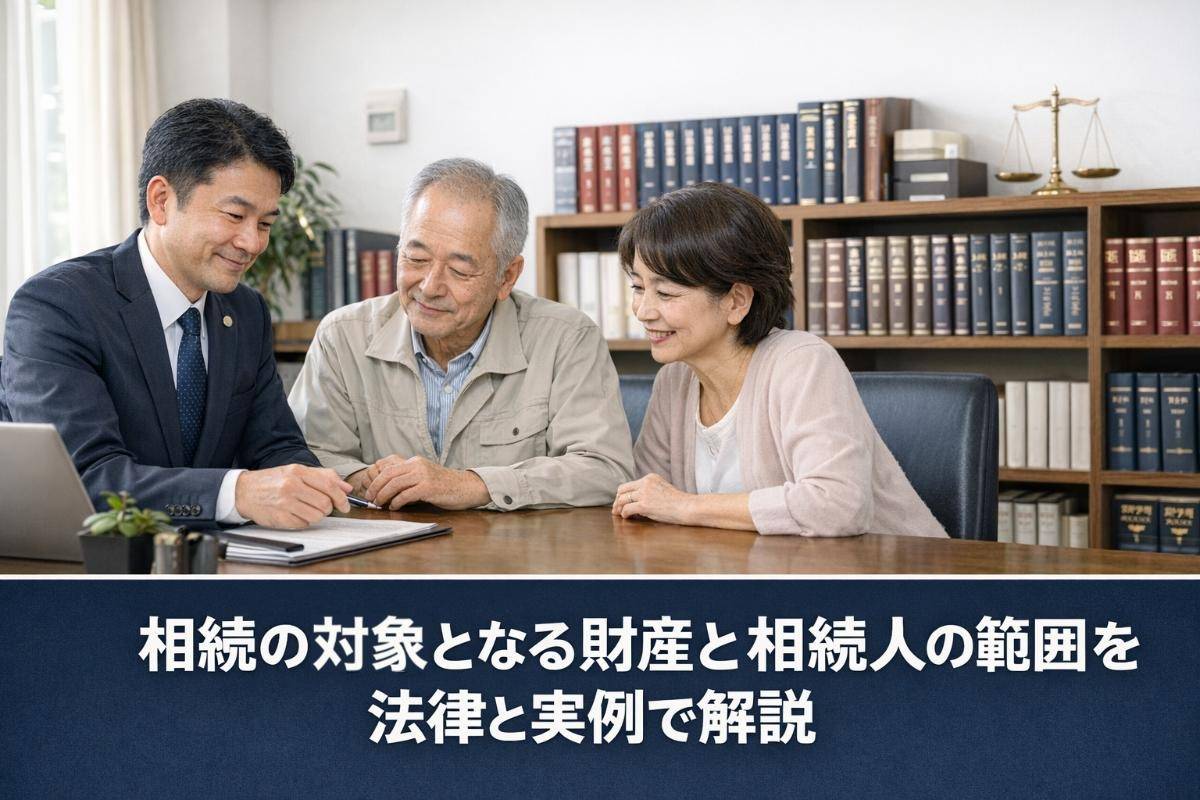 相続の対象となる財産と相続人の範囲を法律と実例で解説