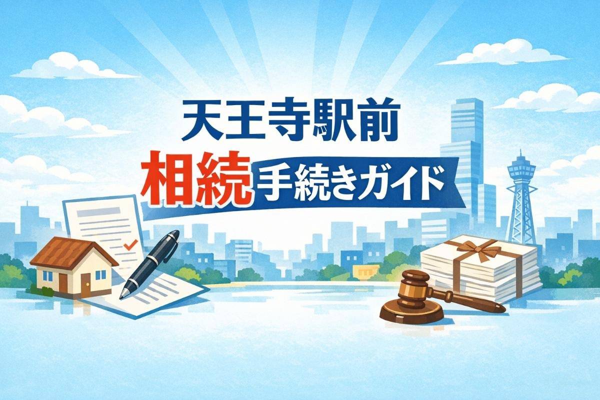 天王寺駅前駅エリアで相続の手続き完全ガイド│司法書士の無料相談とトラブル予防法