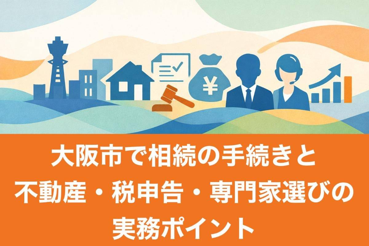 大阪市で相続の手続きと不動産・税申告・専門家選びの実務ポイント